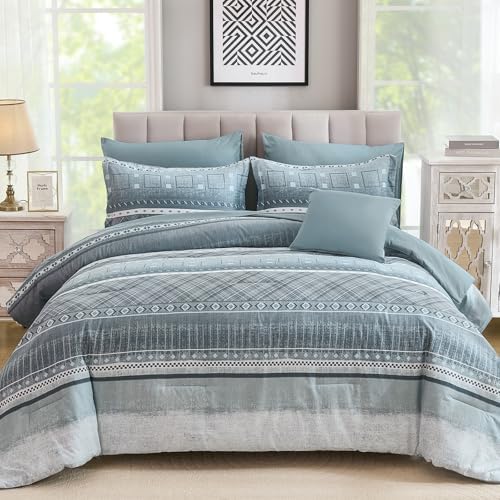 Boho 8-Piece Bed Set - Blue