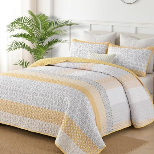 Boho Plaid Quilt - Yellow