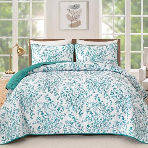 Botanical Quilt - Blue Green