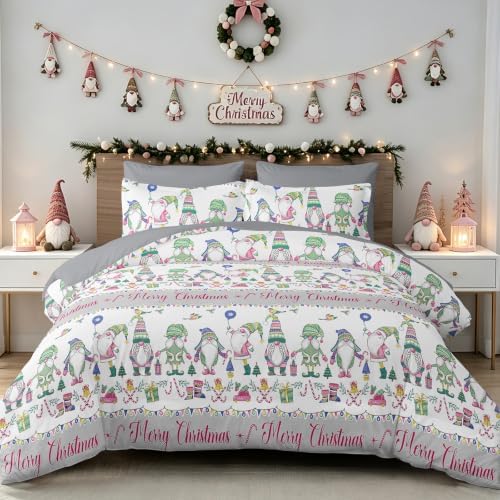 Christmas Bells Duvet Cover - Christmas Gnome