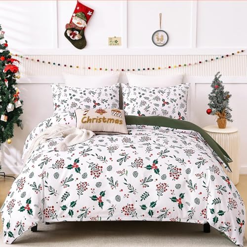 Christmas Elk Duvet Cover - White