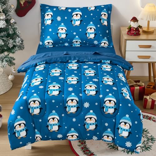 Christmas Toddler Bedding Set - Toddler Blue