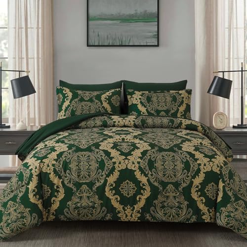 Damask Texture Bed in a Bag - Green