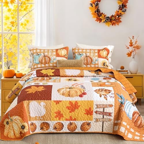 Fall Harvest Pumpkin Quilt - Thanksgiving Pumpkin