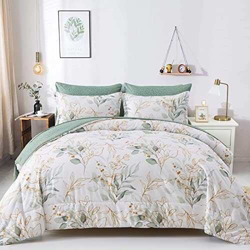 Golden Leaves Comforter Set - Botanical
