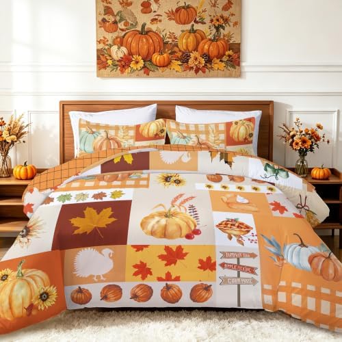 Halloween Pumpkin Duvet Cover - Thanksgiving Pumpkin