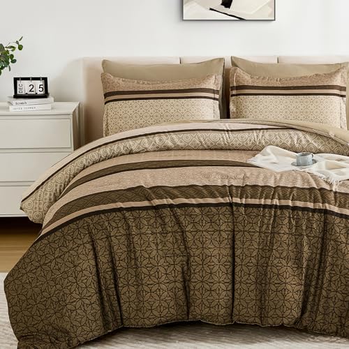 Minimalist Stripe Bed in a Bag - Brown