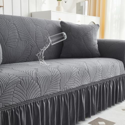 Stretch Sofa Slipcover - Dark Gray