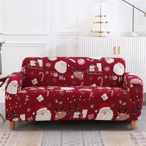 Stretch Sofa Slipcover - Santa Claus 1